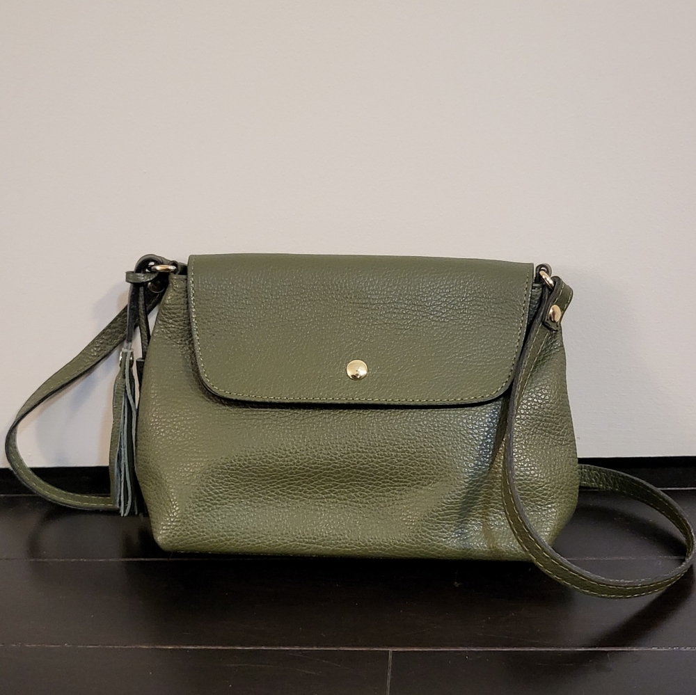‼️SOLD‼️ NEW Italian Leather Crossbody Bag